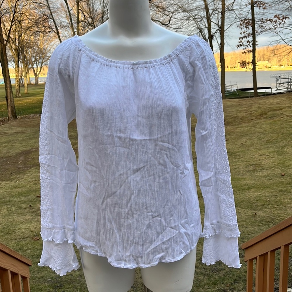 Sanctuary gauze blouse L